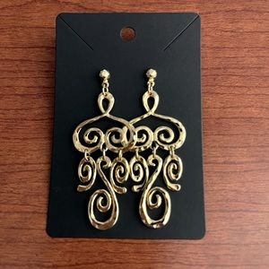 Gold tone earrings